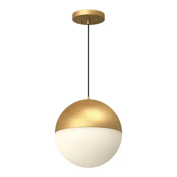 Monae 10-Inch Brushed Gold Pendant Light - Image 8