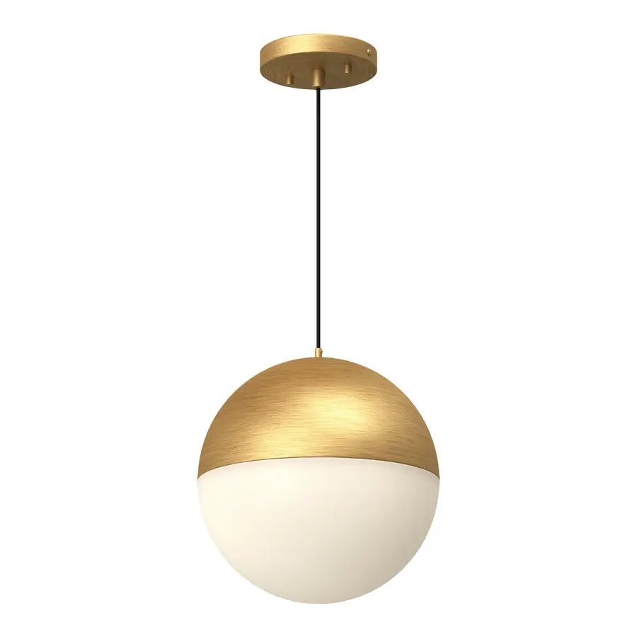 Monae 10-Inch Brushed Gold Pendant Light - Image 8