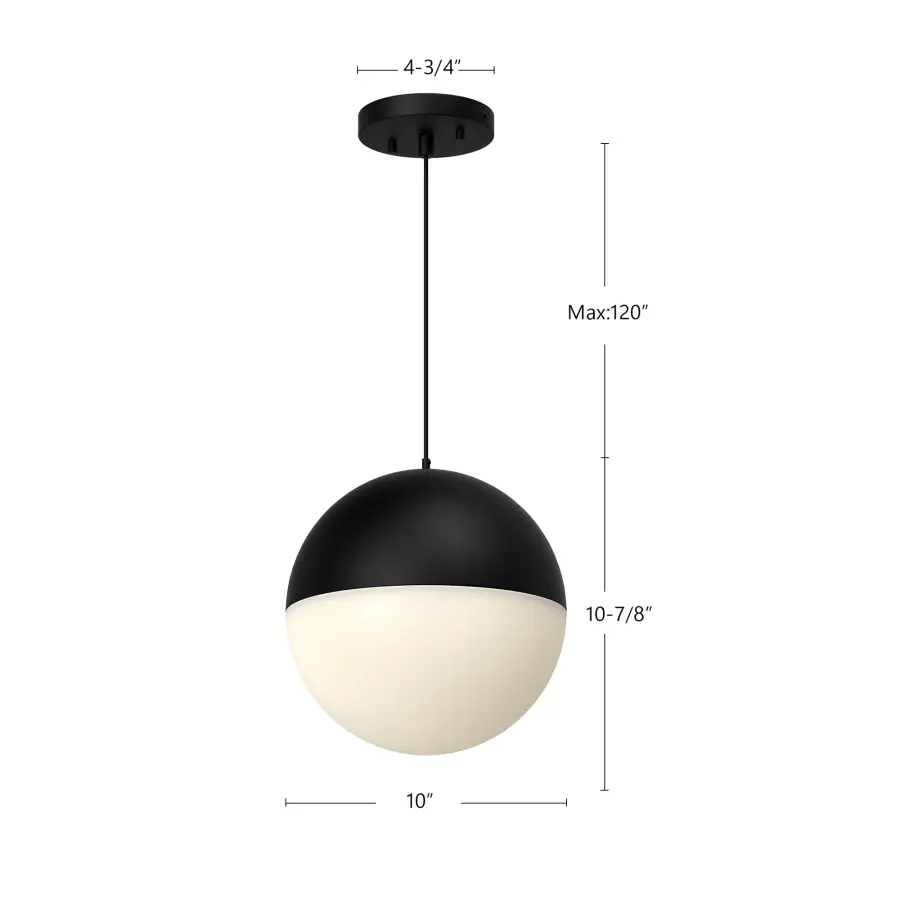 Monae 10-Inch Brushed Gold Pendant Light - Image 9