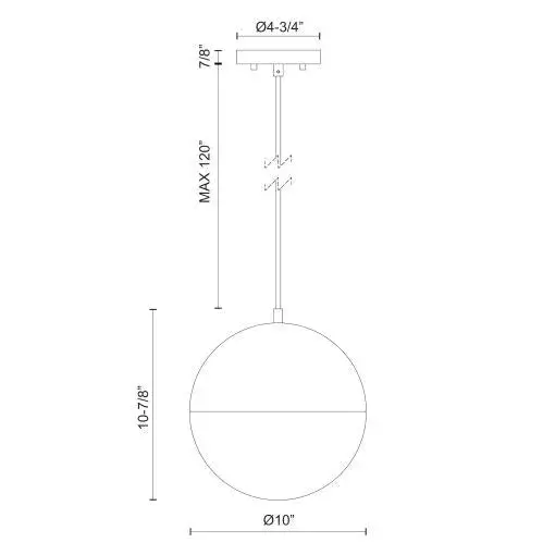 Monae 10-Inch Brushed Gold Pendant Light - Image 10