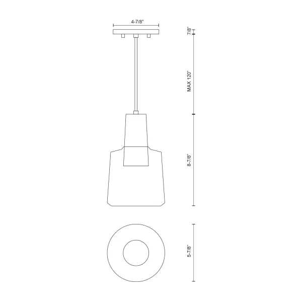 Samson 6-Inch Clear Glass Pendant Light - Image 8