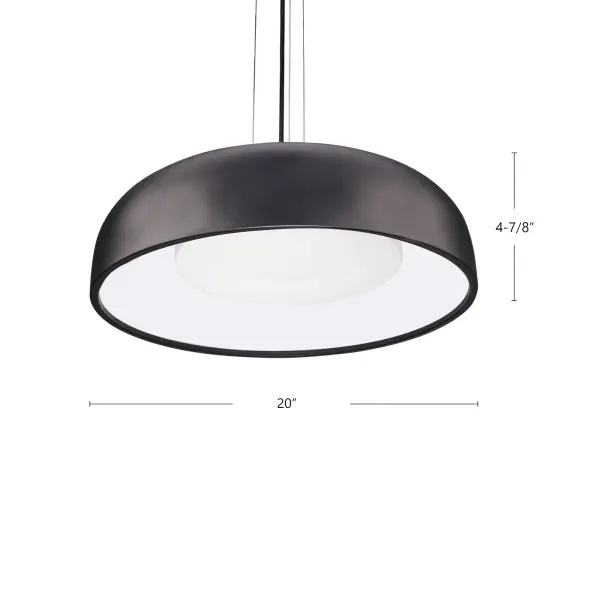 Beacon 20-Inch White Pendant Light - Image 7