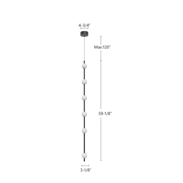 Misaki 60-Inch Linear Pendant - Image 4