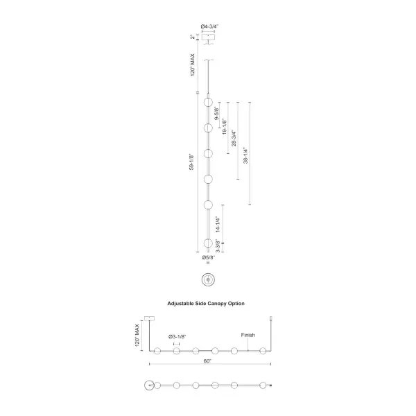 Misaki 60-Inch Linear Pendant - Image 5