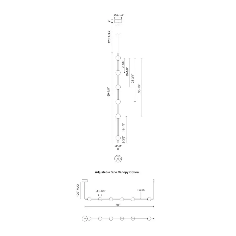 Misaki 60-Inch Linear Pendant - Image 5