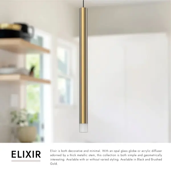 Elixir 15-Inch Pendant in Brushed Gold - Image 8