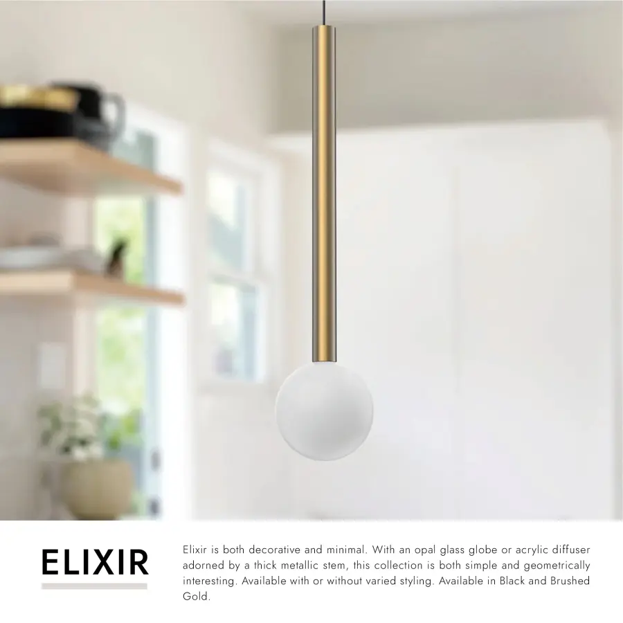 Elixir 18-Inch Pendant in Brushed Gold - Image 8