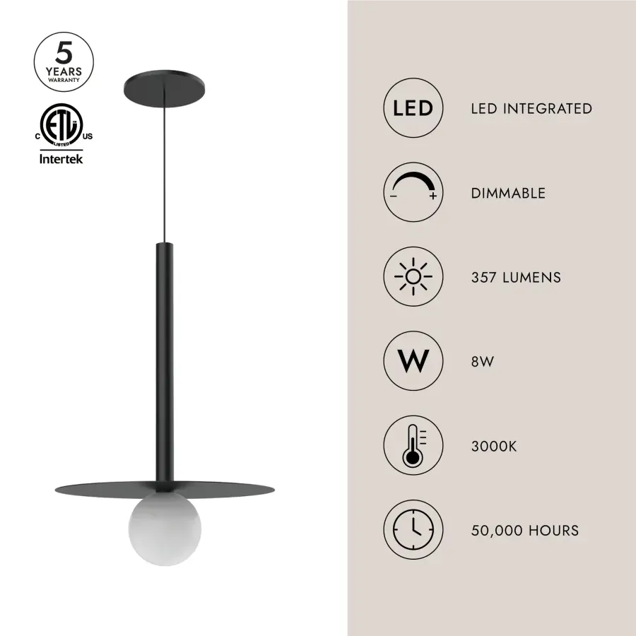 Elixir 19-Inch Pendant Light in Brushed Gold - Image 7
