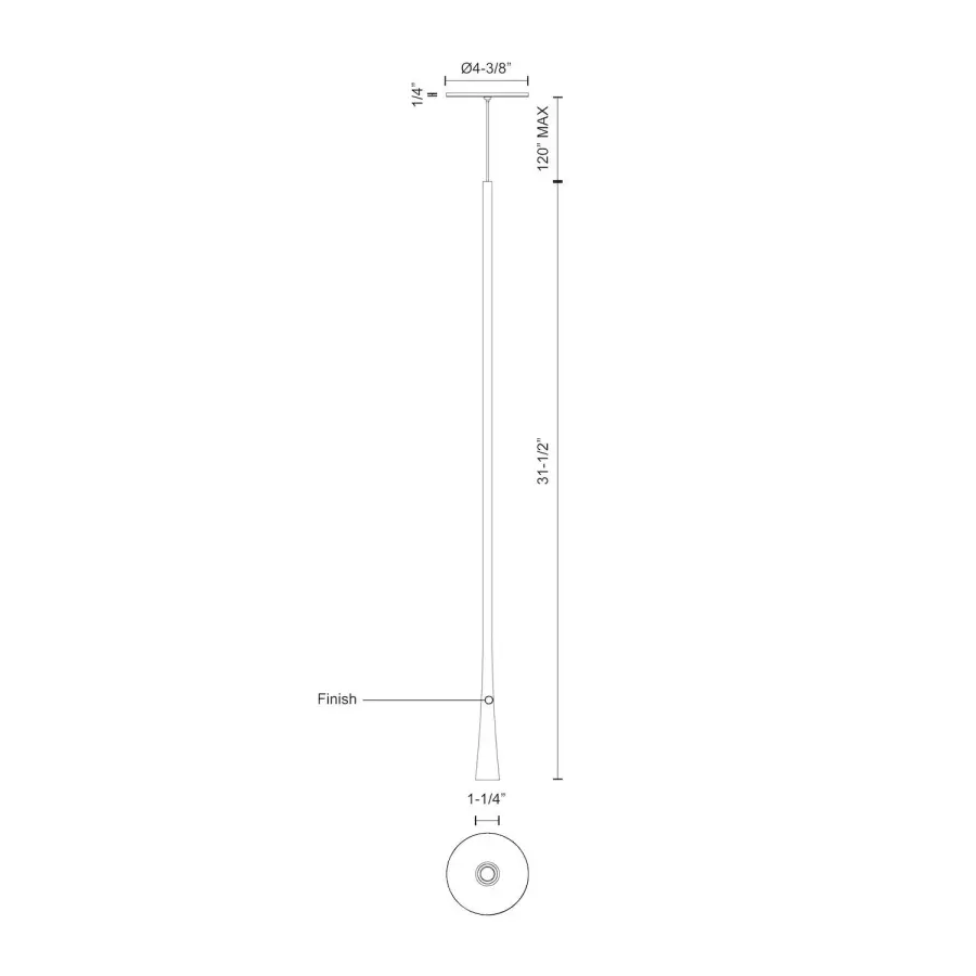 Taper 32-Inch Pendant Light - Image 14