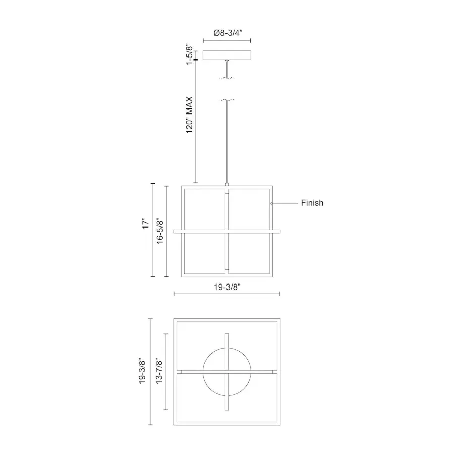 Mondrian 20-Inch Pendant Light - Image 10
