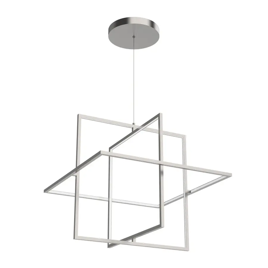 Mondrian 28-Inch Pendant Light in Matte Black - Image 1