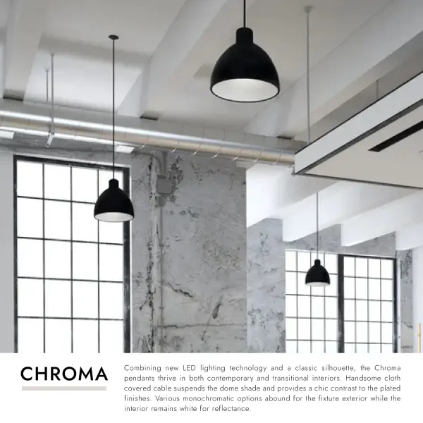 Chroma 9-Inch Pendant Light in Matte Black - Image 13