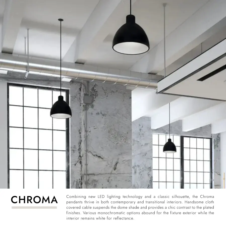 Chroma 9-Inch Pendant Light in Matte Black - Image 13