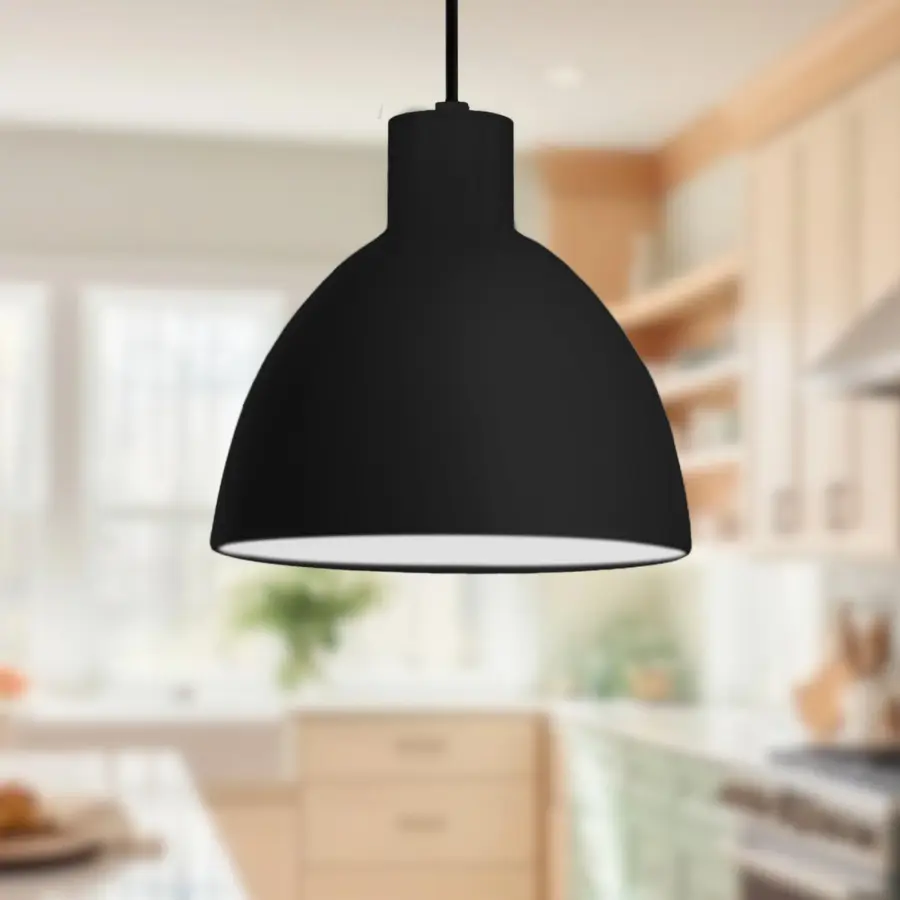 Chroma 9-Inch Pendant Light in Matte Black - Image 4