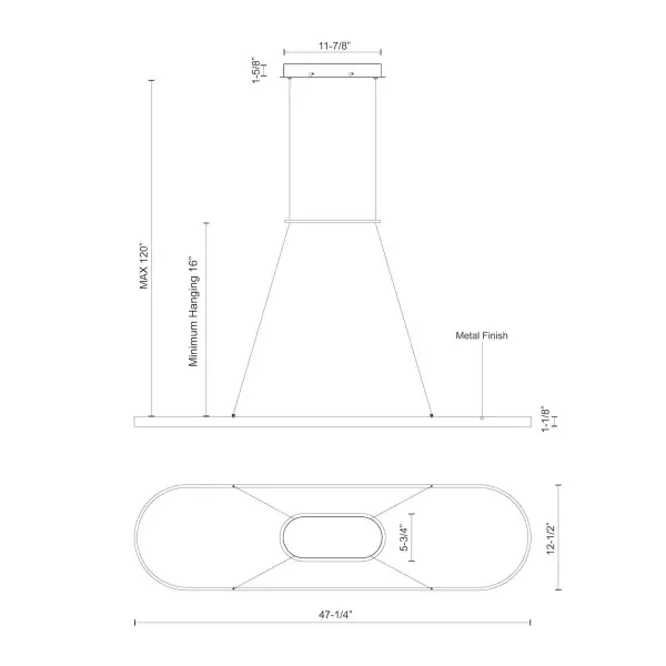 Eerie 47-Inch Pendant Light - Image 12