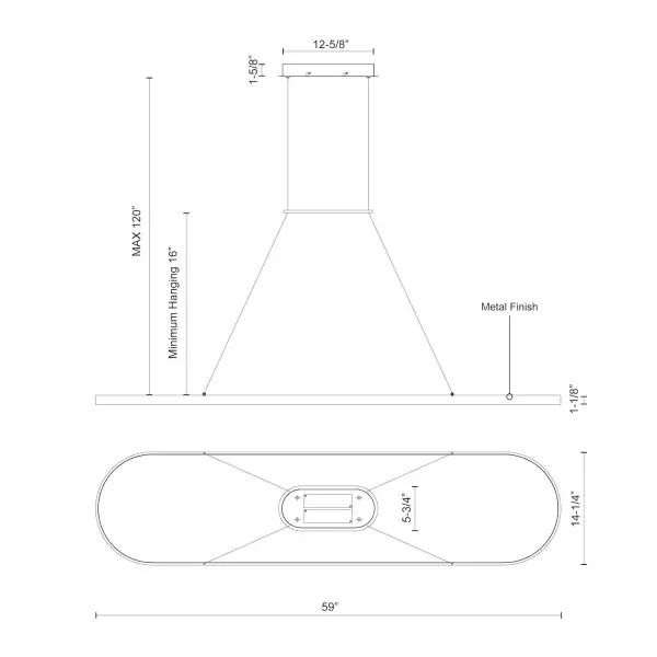 Eerie 59-Inch Linear Pendant - Image 13