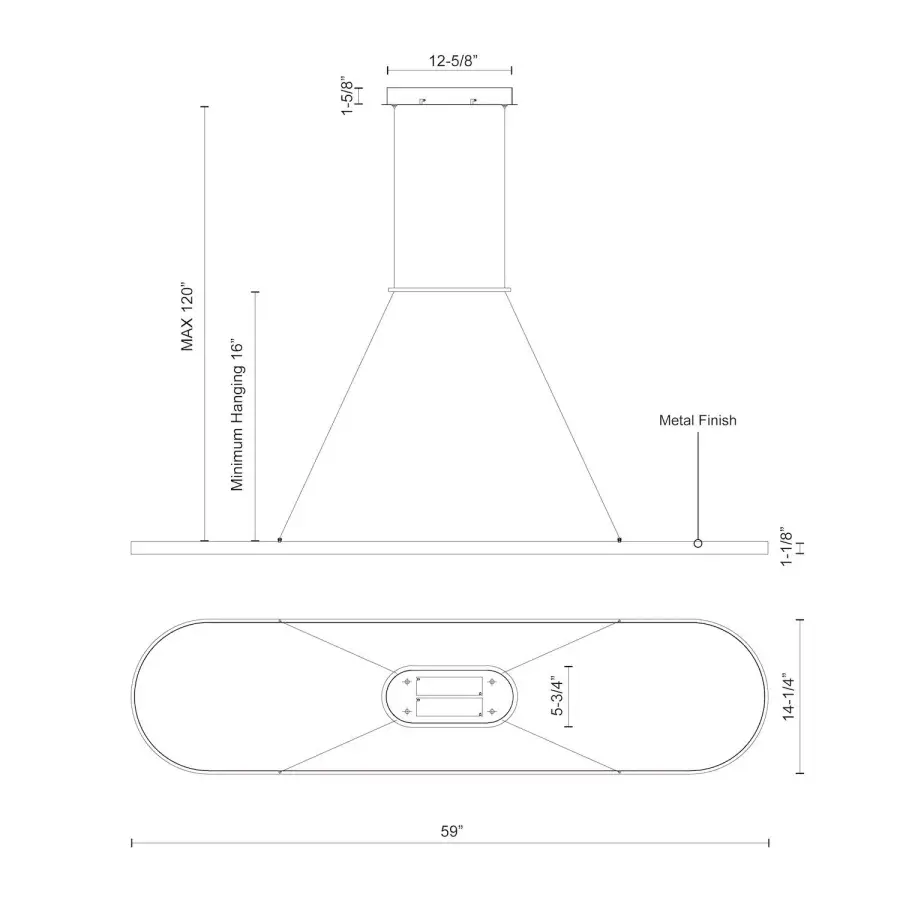 Eerie 59-Inch Linear Pendant - Image 13
