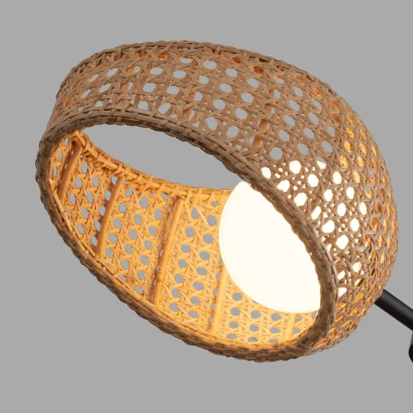Lanai 2-Light Pendant in Matte Black with Opal Glass - Image 7