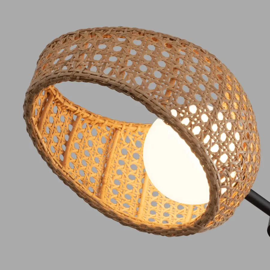 Lanai 2-Light Pendant in Matte Black with Opal Glass - Image 7