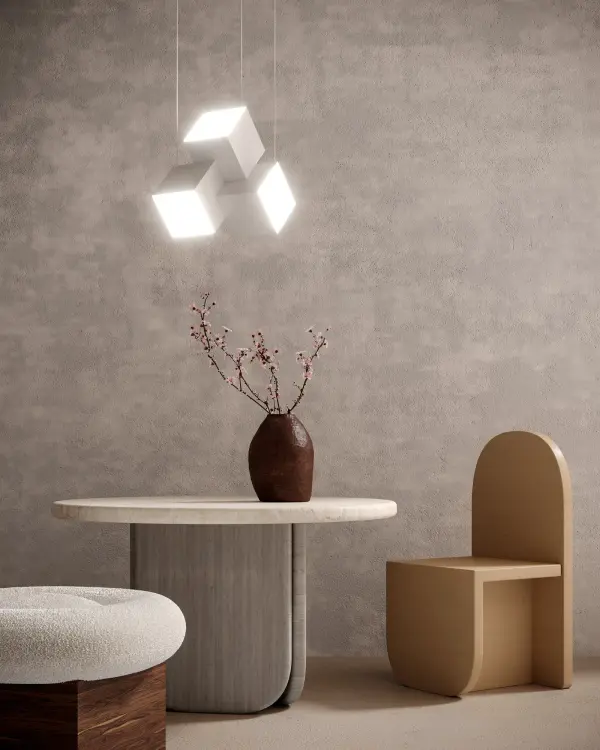 Tetra 16" Chrome Pendant Light - Image 2