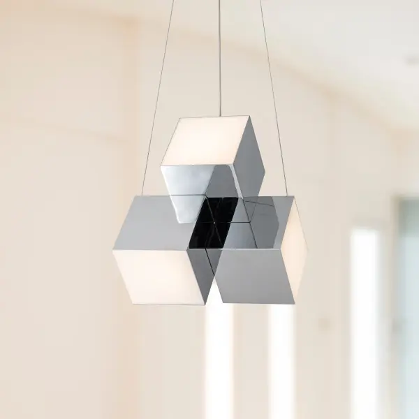 Tetra 16" Chrome Pendant Light - Image 5