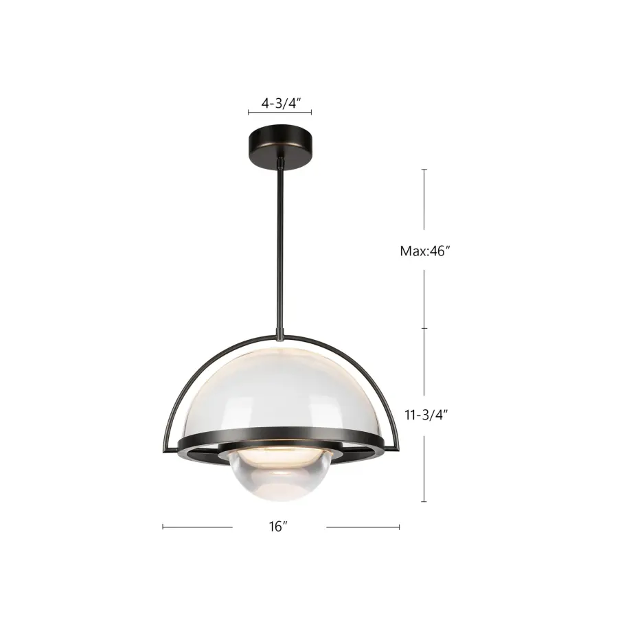 Bowery 16-Inch Pendant Light - Image 10