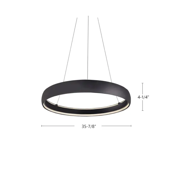 Halo 35-inch Circular Pendant Light - Image 11