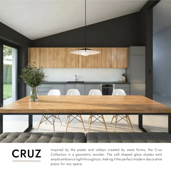 Cruz 24-Inch Pendant Light in Grey - Image 14