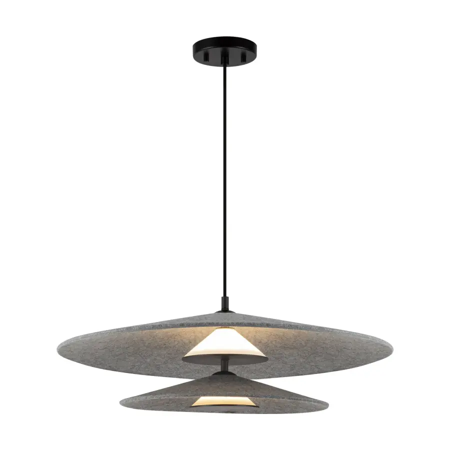 Cruz 24-Inch Pendant Light in Grey - Image 2