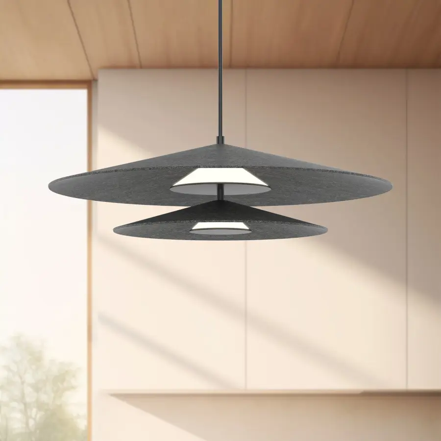 Cruz 24-Inch Pendant Light in Grey - Image 13