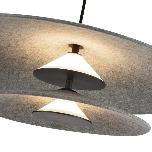 Cruz 24-Inch Pendant Light in Grey - Image 4