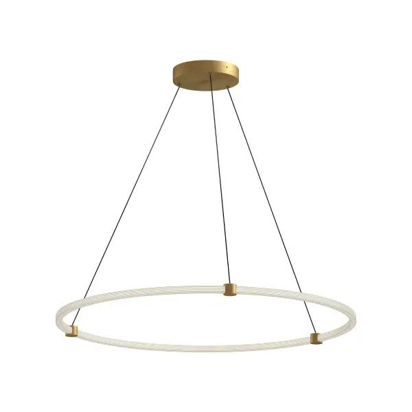 Stunning Adjustable Multi-Ring Pendant with Warm, Ample Illumination - Image 4