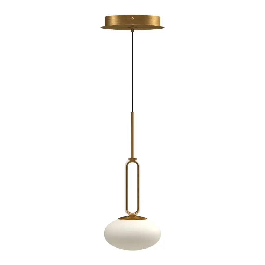 Tavira 6-Inch Pendant in Brushed Gold - Image 5