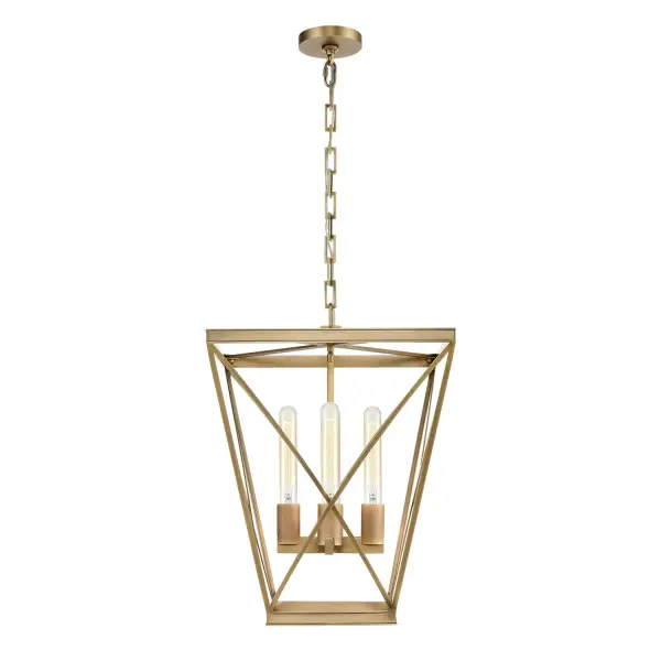 Lattice 16-Inch Pendant in Urban Bronze - Image 1