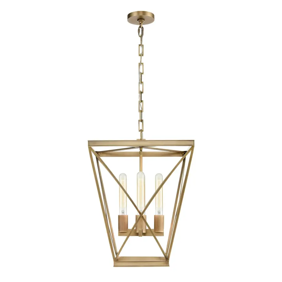 Lattice 16-Inch Pendant in Urban Bronze - Image 1