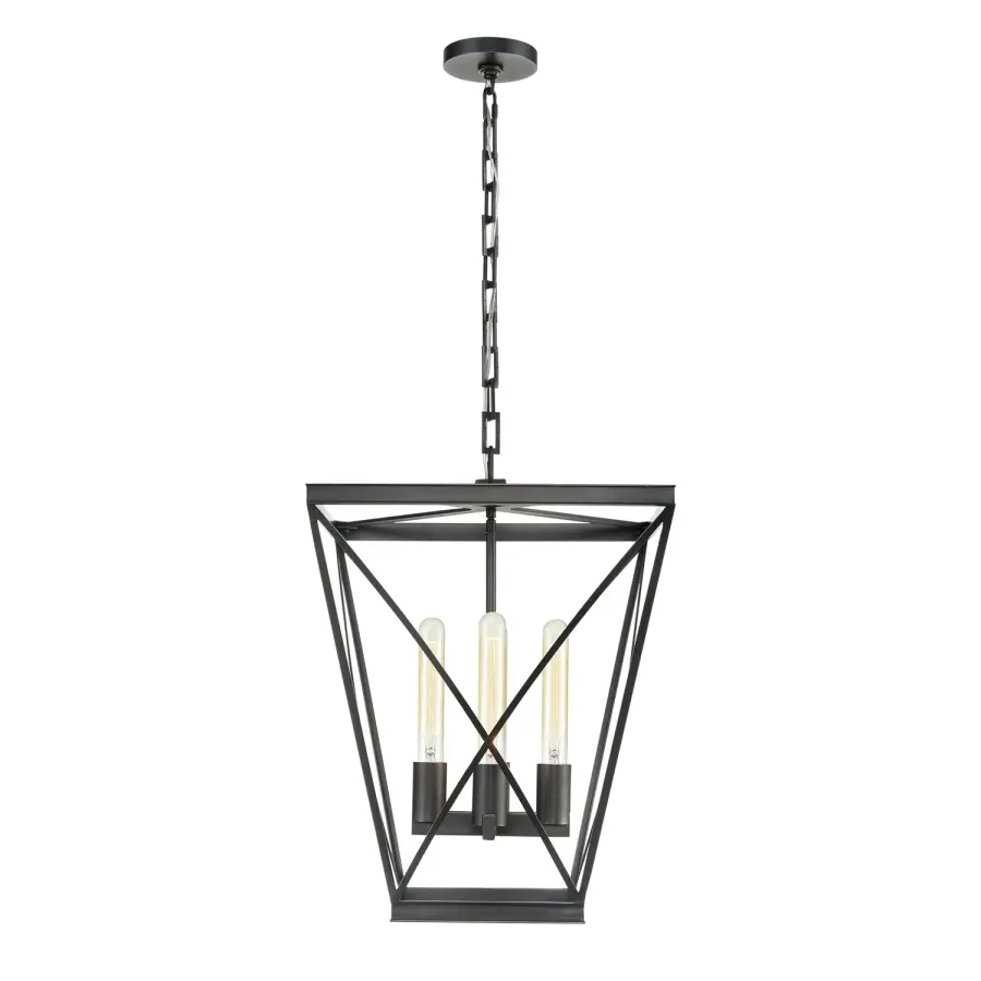 Lattice 16-Inch Pendant in Urban Bronze - Image 2