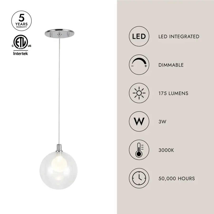 Modern Mini Pendant with Versatile Glass Options and Integrated LED - Image 26