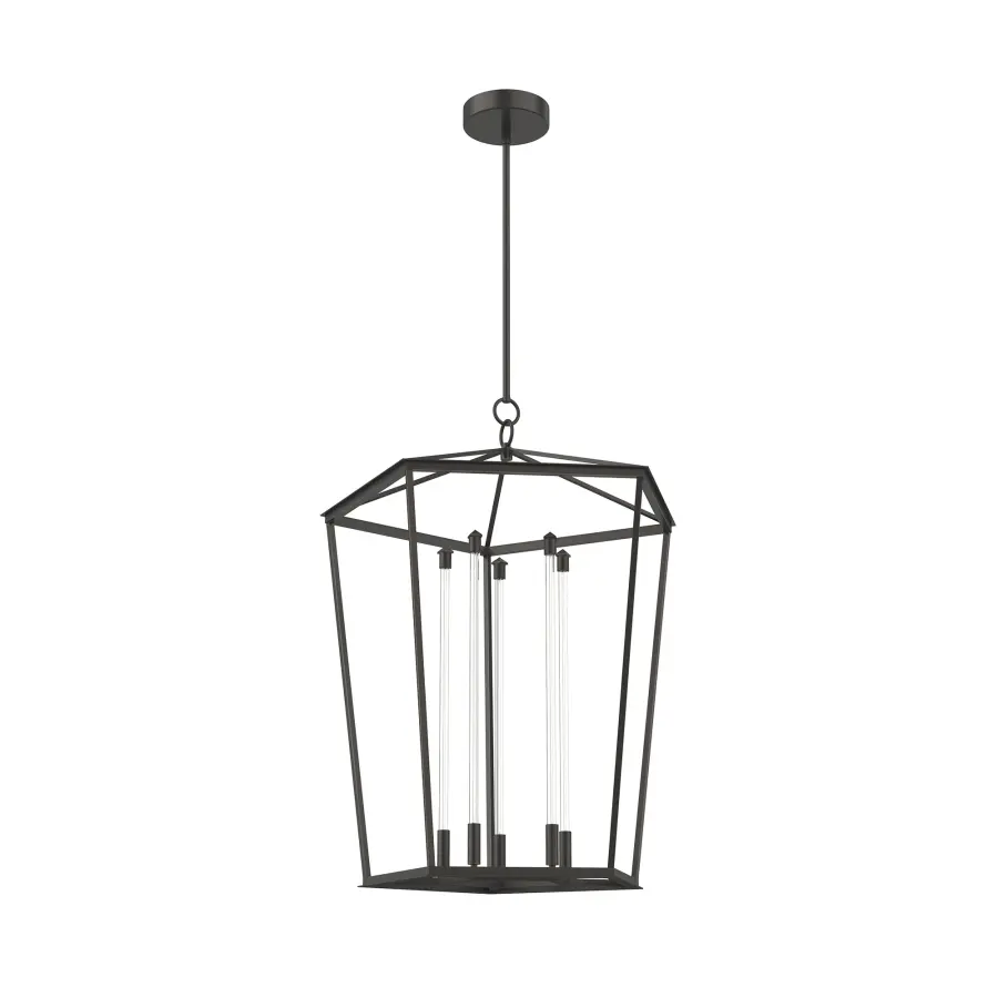 Delphine 29-Inch Pendant Light in Natural Brass - Image 3
