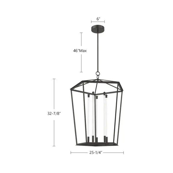Delphine 29-Inch Pendant Light in Natural Brass - Image 4