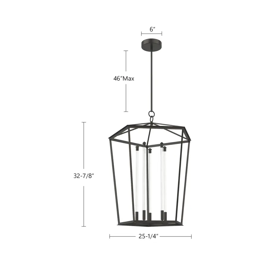 Delphine 29-Inch Pendant Light in Natural Brass - Image 4