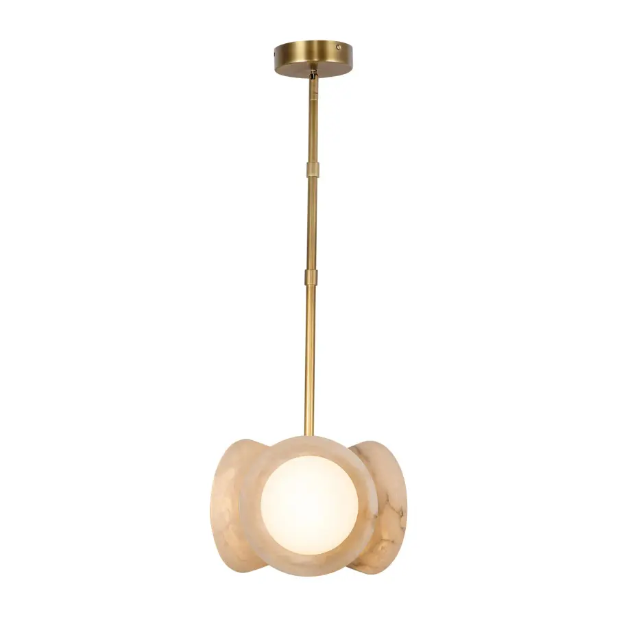 Alonso 13-Inch Pendant in Vintage Brass - Image 7