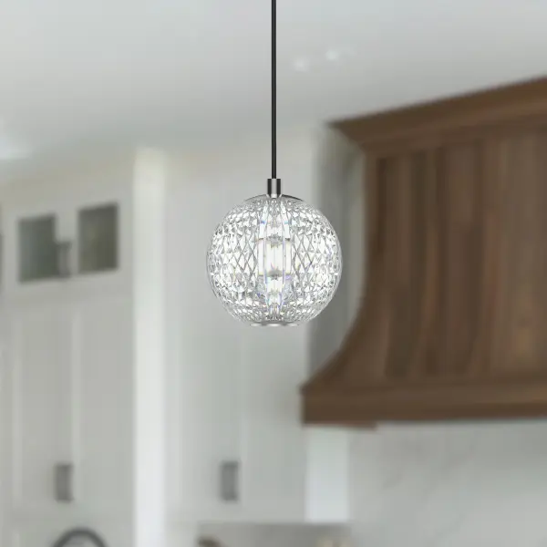 Marni 5-Inch Pendant in Natural Brass - Image 3