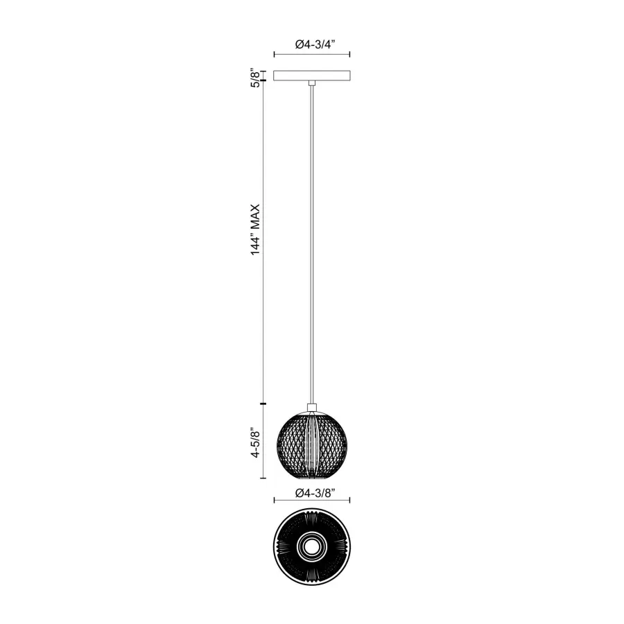 Marni 5-Inch Pendant in Natural Brass - Image 6