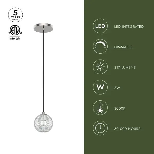 Marni 5-Inch Pendant in Natural Brass - Image 7