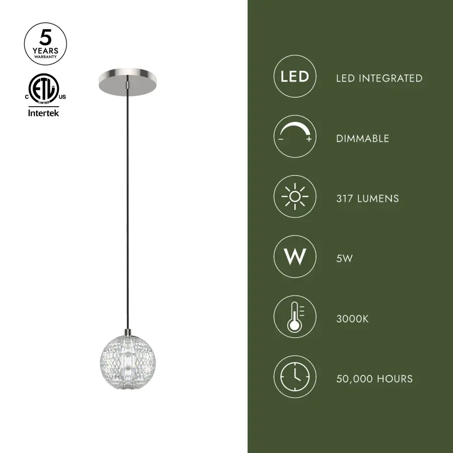 Marni 5-Inch Pendant in Natural Brass - Image 7