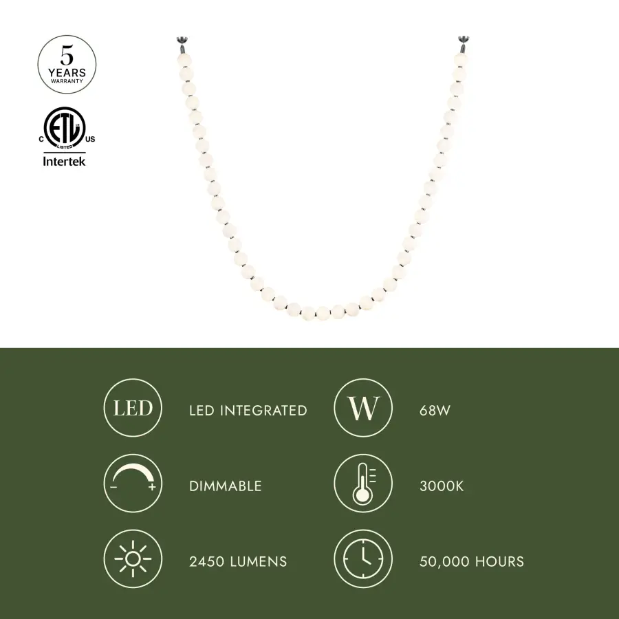 Akoya 12.5-ft Pendant in Chrome - Image 2