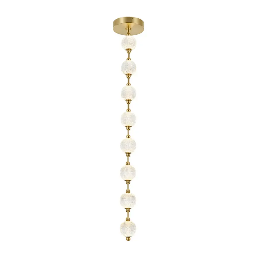 Marni 5-Light Pendant in Natural Brass - Image 11