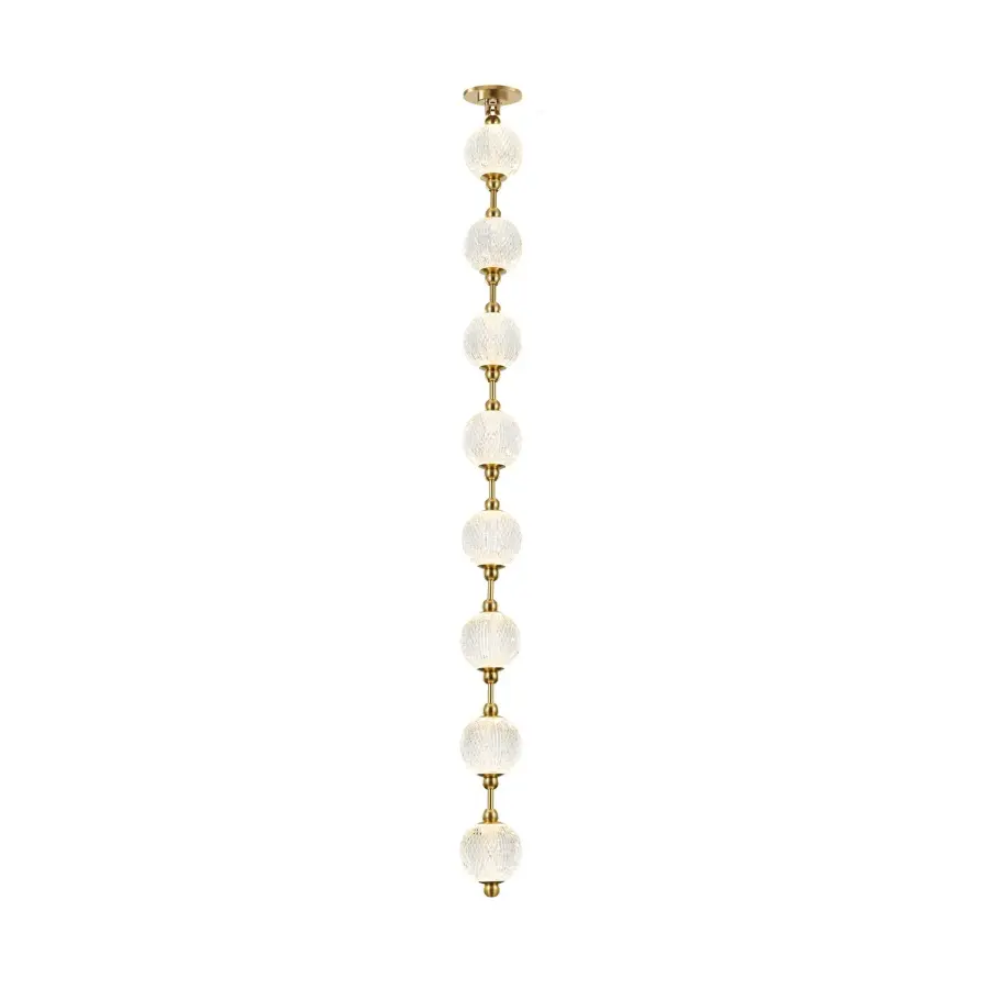 Marni 5-Light Pendant in Natural Brass - Image 13