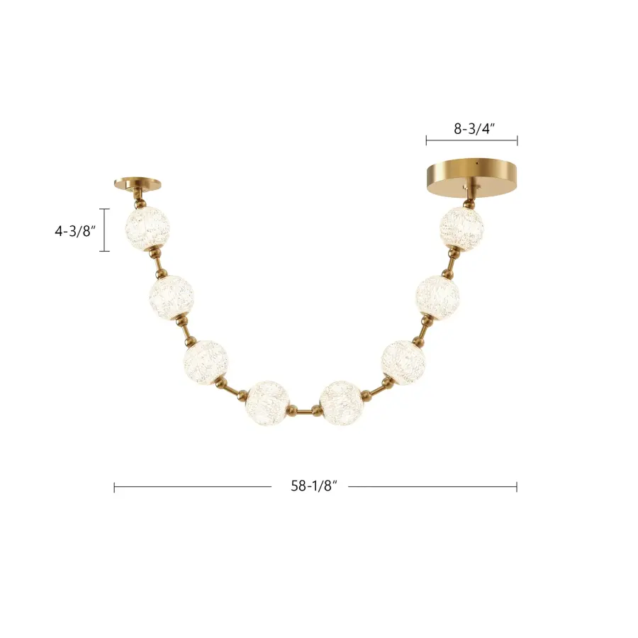 Marni 5-Light Pendant in Natural Brass - Image 14