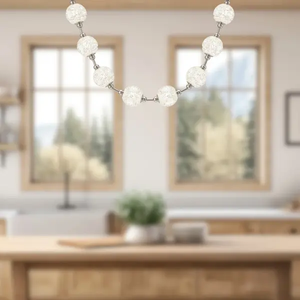 Marni 5-Light Pendant in Natural Brass - Image 4